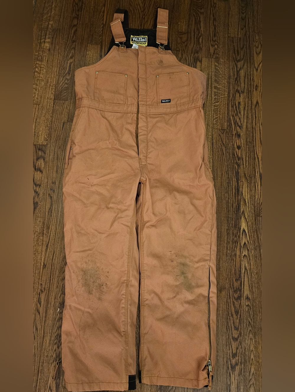 Walls Brown Bib Overalls